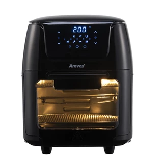 Air Fryer Amvox Oven 12L 1700w 8 Funções Pré Programadas Turbo 220V Espeto Rotisserie Termostato