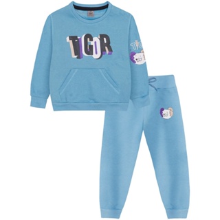 Conjunto Blusão e Calça Moletom Bebê Menino Tigor