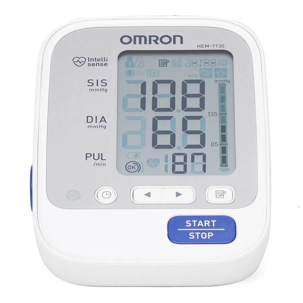 Monitor de Pressão Arterial de Braço Elite HEM-7130 Branco Omron