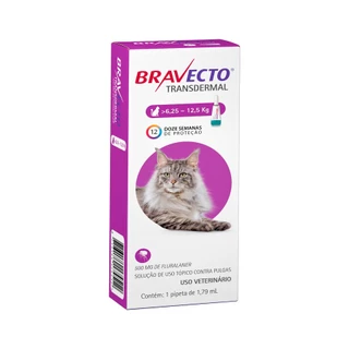 Antipulgas MSD Bravecto Transdermal Gatos 6,25 a 12,5 kg 500mg