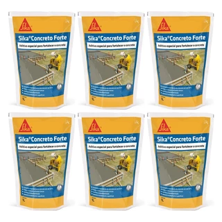 Sika Concreto Forte Saco 1l Maior Resistência Concreto Kit 6