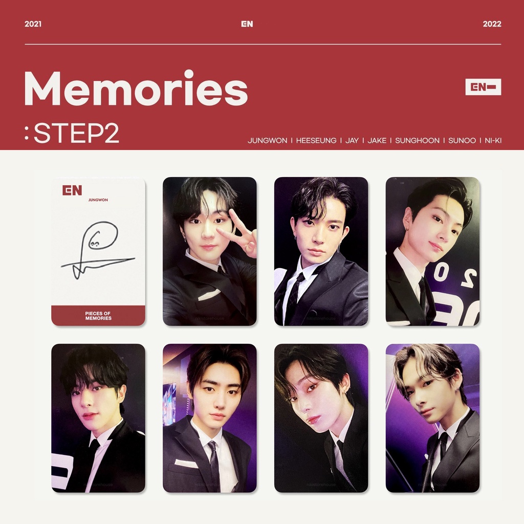 Kpop Enhypen Pt 2021-2022 Memórias Cartões De Colecionador De