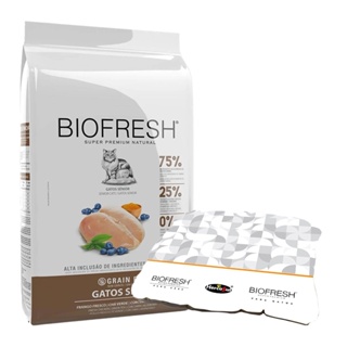 Ração Gatos Biofresh Sênior Frango 7,5kg + Surpresa