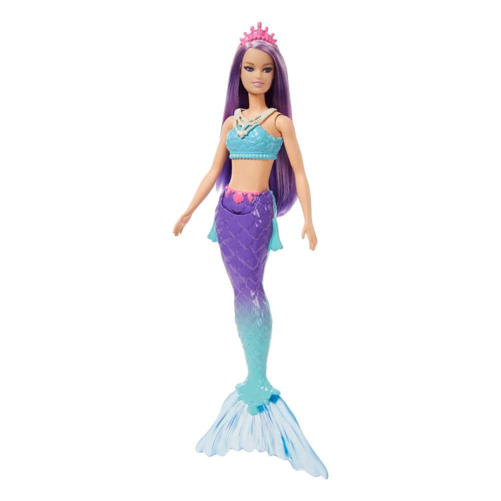 Boneca Barbie Sereia Articulada Roxo E Laranja Gjk11 em Promoção