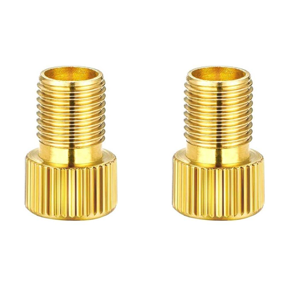 Kit 2 Adaptadores de Válvula Bico Fino p/ Bico Grosso Bronze
