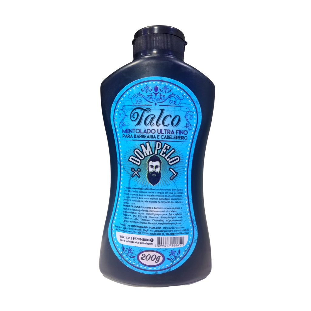 Talco Mentholado Dom Pelo 200g Shopee Brasil