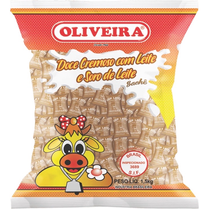 Doce de Leite em Sachê Pacote 1,2Kg - Oliveira