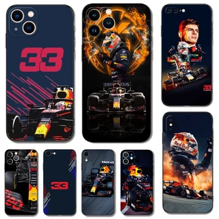 Estojo Para iphone 14 Mais 14 Pro Max Capa Traseira Do Telefone Soft Silicon black tpu-Verstappen F1