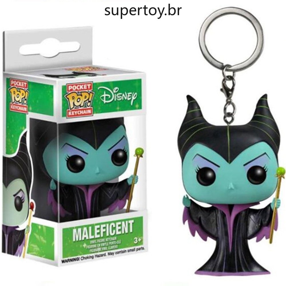 [Incluir Fotos] Chaveiro Funko Pop Disney Maleficent Brinquedos Figuras De Ação Malévola