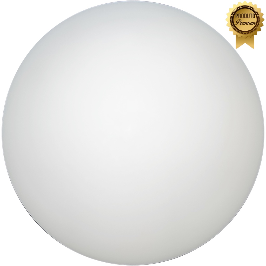 Globo Bolinha Vidro Branco Leitoso Fosco Sem Colar 04,7x10