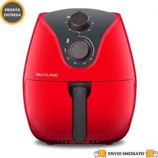 Fritadeira Elétrica Sem Óleo Air Fryer Multilaser Vermelha 4l 110v/220V