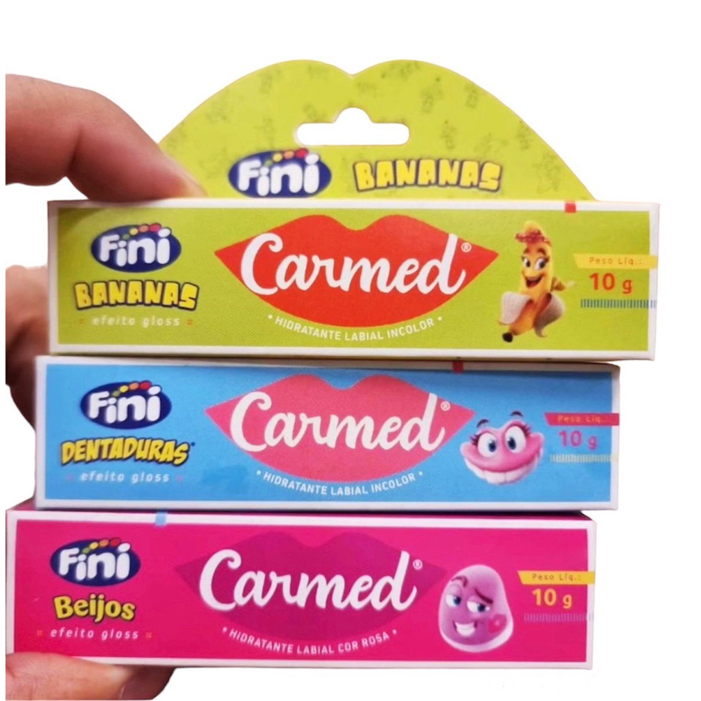 Hidratante Labial Carmed Fini Beijos Dentaduras Banana Gloss