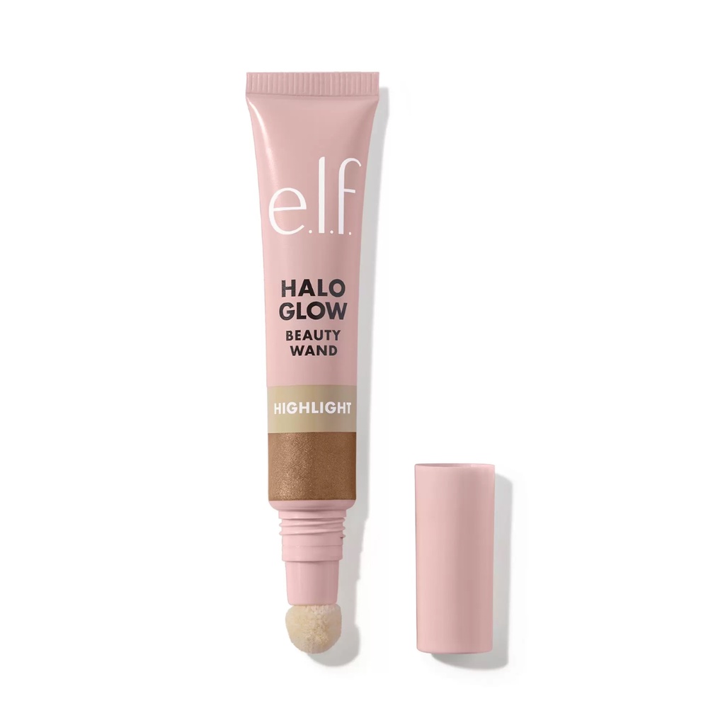 Iluminador Elf HALO GLOW HIGHLIGHT BEAUTY WAND Liquid Gold Shopee