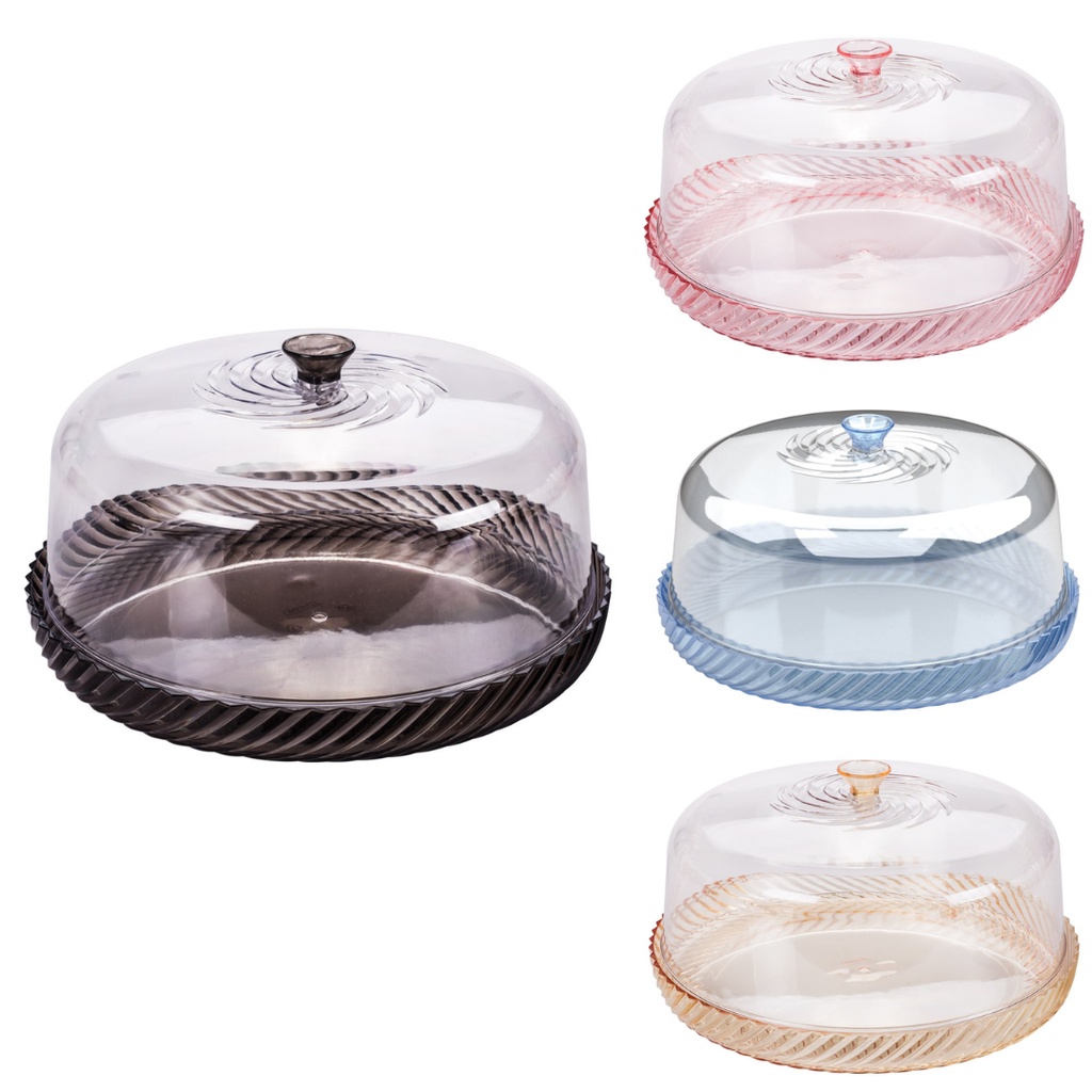 Boleira Twist com Tampa 26cm em Acrílico - Plasútil