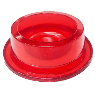 Comedouro Pet Toys Antiformiga Pet Toys Vermelho Glitter para Cães e Gatos
