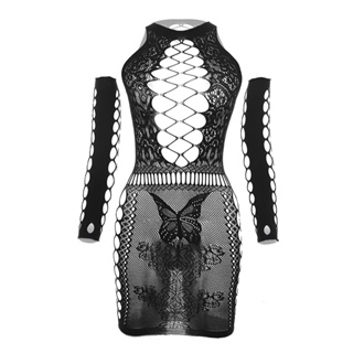 White fishnet bodycon sales dress