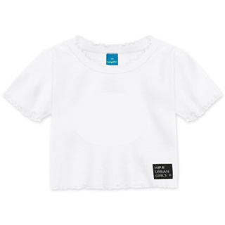 Blusa Cropped Juvenil Menina Manga Curta Hapier