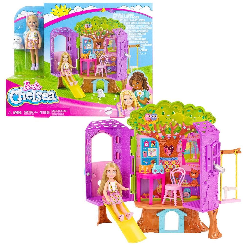 Barbie O Filme - Conjunto Chelsea e Casa da Arvore - Mattel