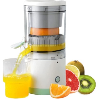 ZZJ-02 Espremedor elétrico cítrico – portátil, sem fio, recarregável, espremedor de laranja e limão para toranja, limão, melancia com carregador USB