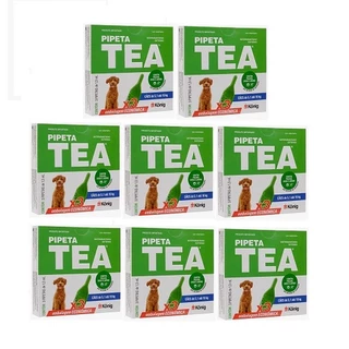 Kit 8 AntiPulga Pipeta Tea Cães 5,1 Kg Á 10kg KIT C/3 Pipeta