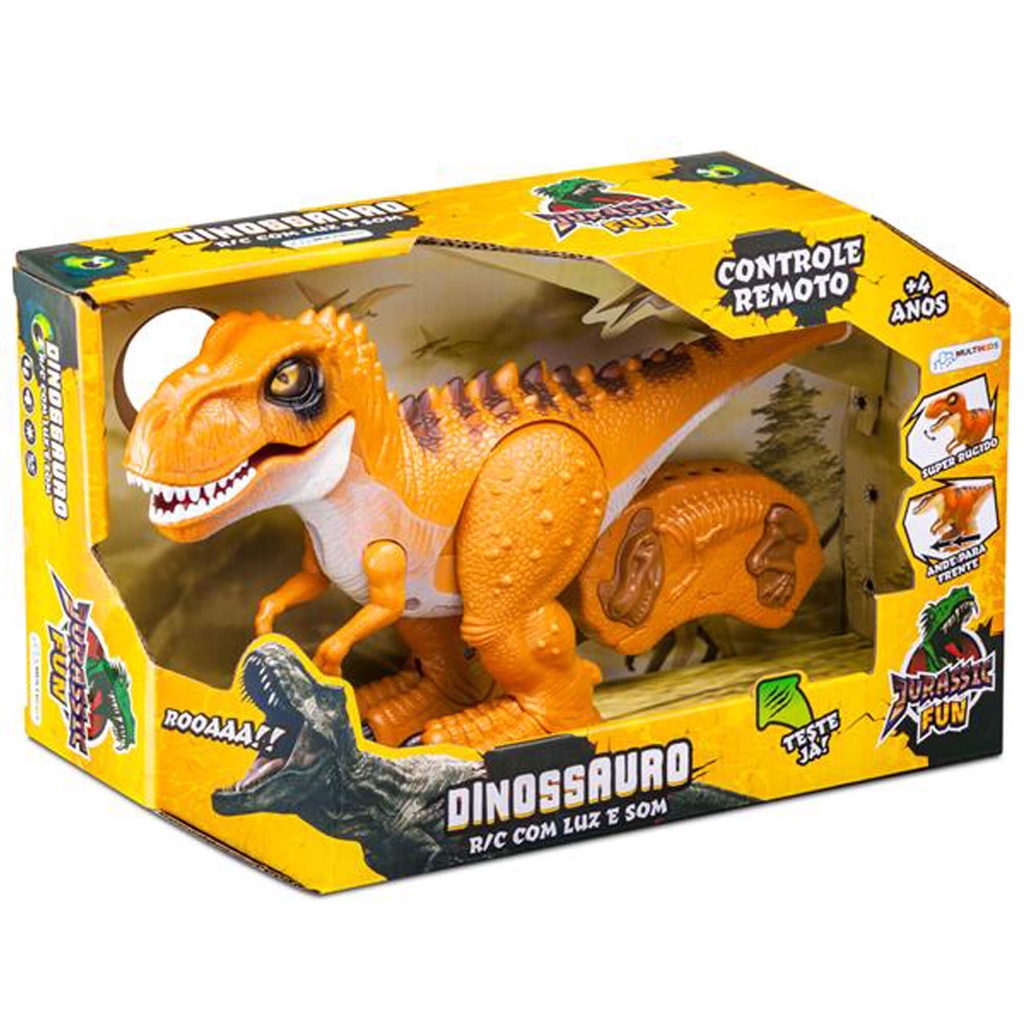 Dinossauro T-rex Ataque Surpresa Com Som Jogo Crianças