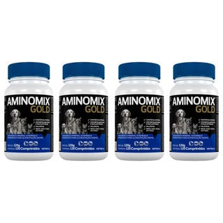 Aminomix Gold 120 Comprimidos - Vetnil - 4 Unidades
