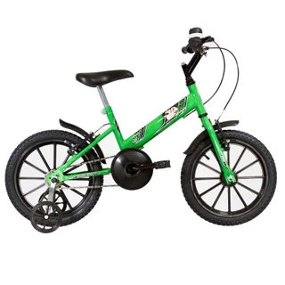 Bicicleta Bicicletinha Infantil Ultra Kids T Aro 16 Verde E Preto - Ultrabike
