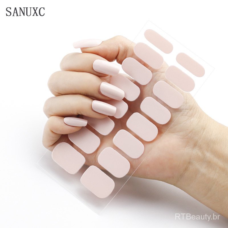 Adesivo De Verão Sanuxc Unhas De Alta Qualidade Uso De Gel Polimento Aceitar Adesivos De Arte Para Manicure