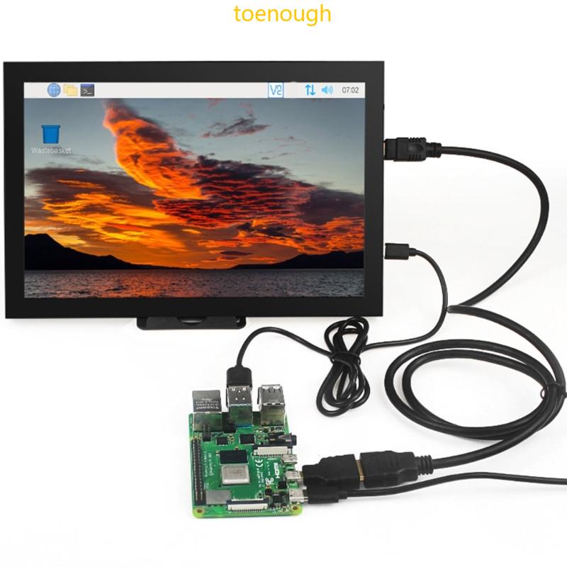 Tela Monitora Profissional 10 1 Para Raspberry Pi 4B 3B + Suporte ...