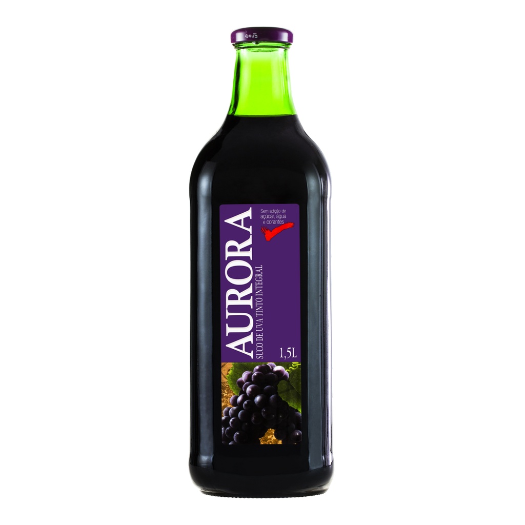 Suco Integral Uva Tinto Aurora Garrafa 1,5l