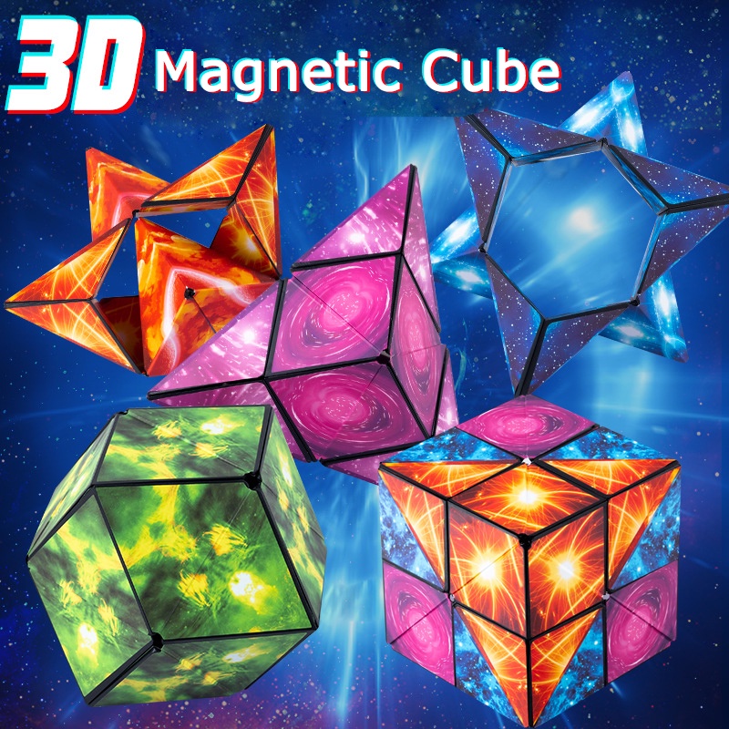 2 em 1 combo infinito cubo brinquedo transformando geométrico quebra-cabeça  3d conjunto stress inquietação ansiedade alívio magia para crianças e  adultos