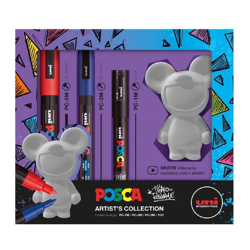 Posca Artists Collection By Thiago Rosinhole - Uni Ball | Shopee Brasil