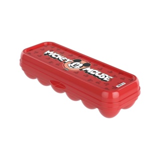 Porta Ovos em Plástico Vermelho Mickey Mouse 12 Ovos - Plasutil