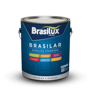Tinta Parede Acrílica Fosca Antimofo 3,6L Brasilux Standard
