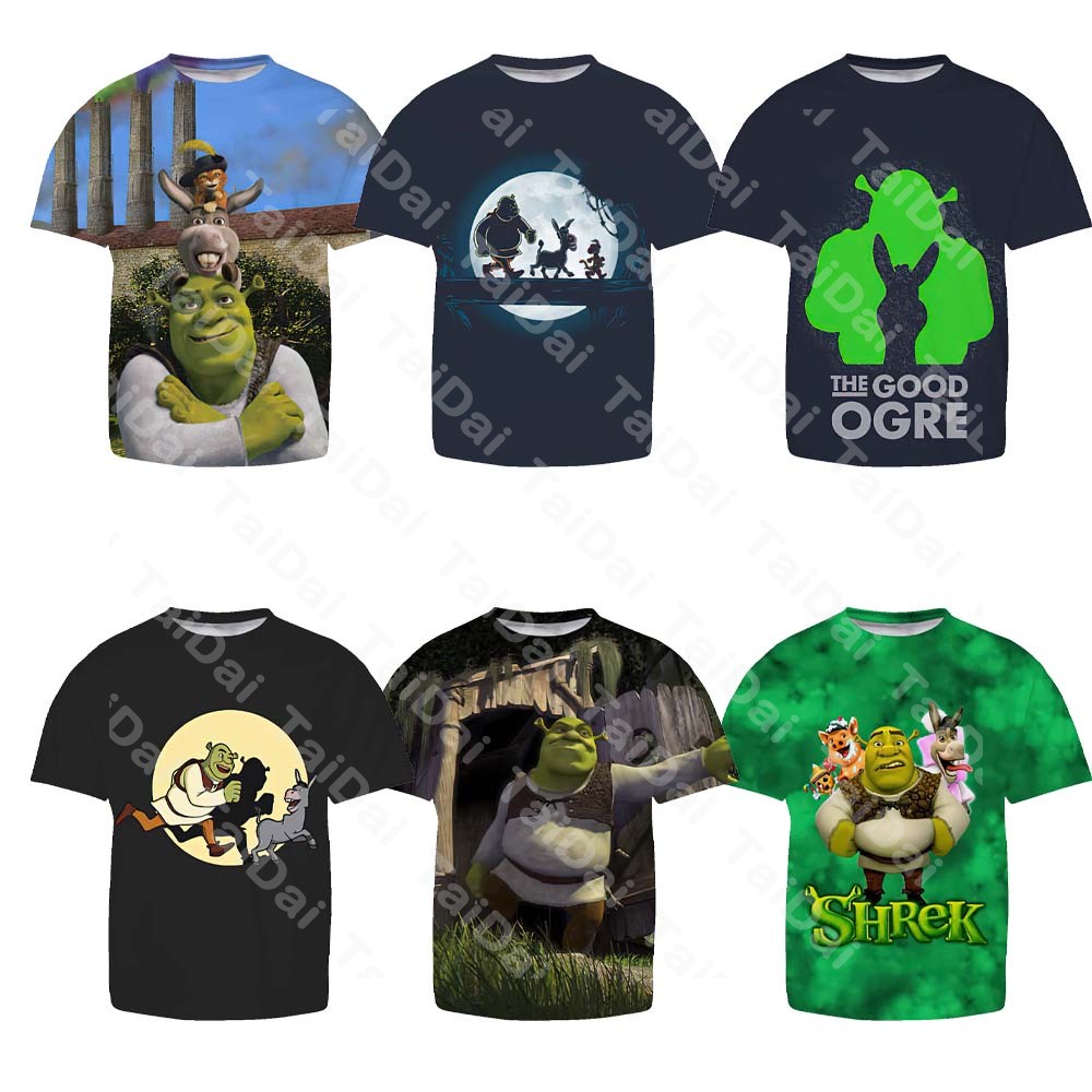 Camiseta Shrek Masculina Fashion Tops | Shopee Brasil
