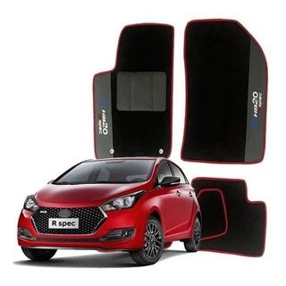 Tapete Hb20 Hatch 2016 A 2019 Rspec Carpete Bordas Vermelhas