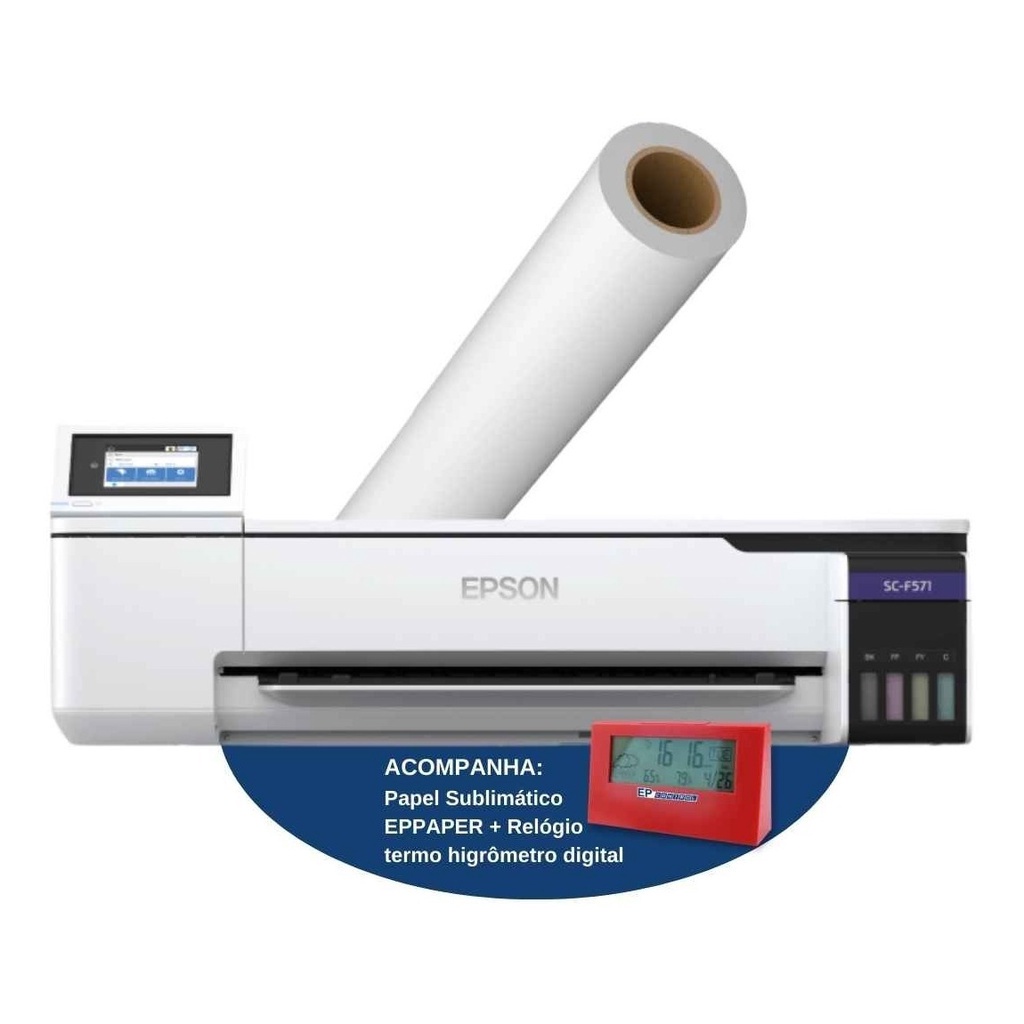 Kit Equipamento Epson F571 + Papel Sublimatico Eppaper | Shopee Brasil