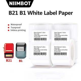 Niimbot B1 B21 B203 B3S Papel De Impressão Etiqueta Térmica De Roupa Preço De Mercadoria Código De Barras Auto-Adesivo Para Alimentos Três Defesas