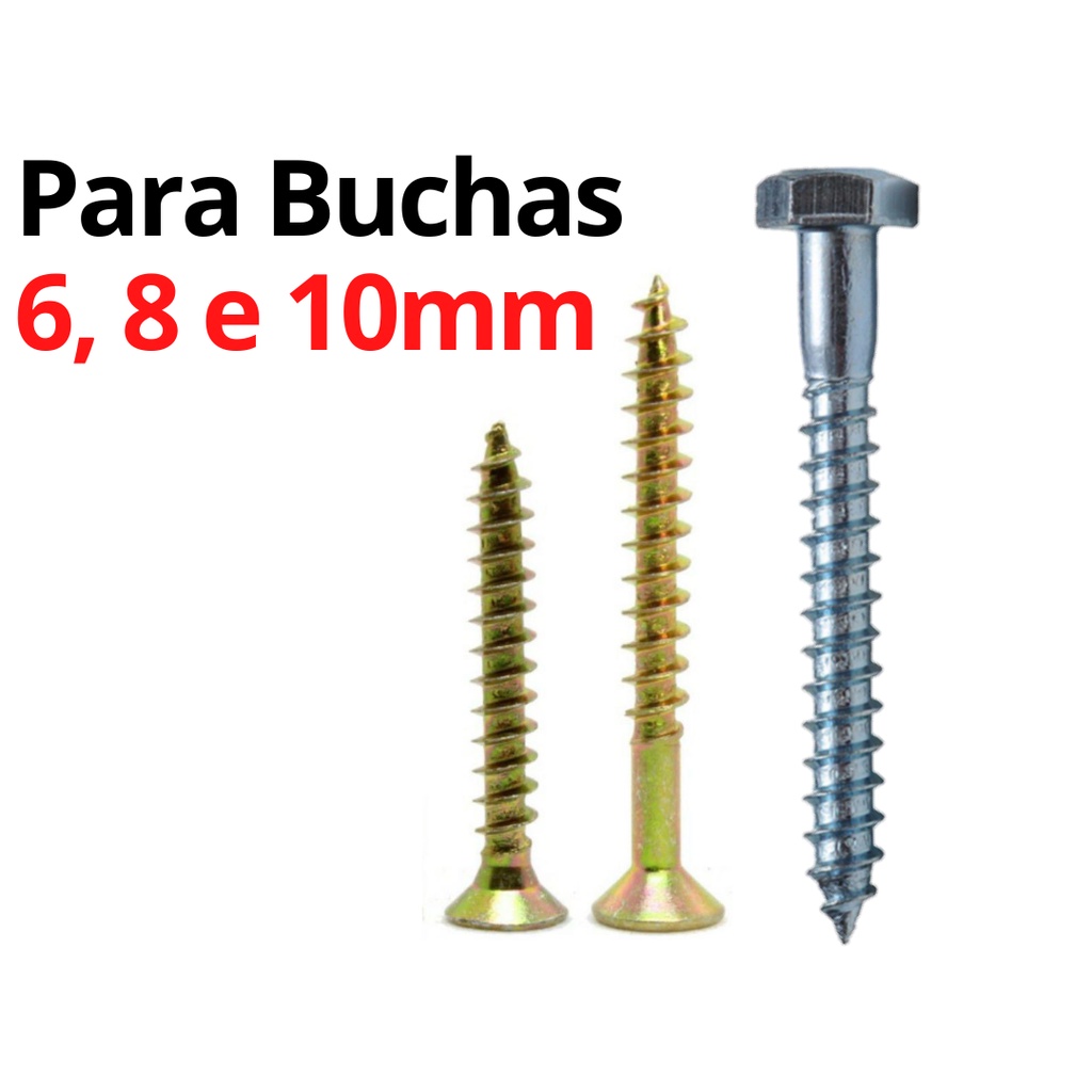 Kit Parafusos Para Buchas E Mm Com Parafusos Philips E Parafusos Sextavado Shopee Brasil