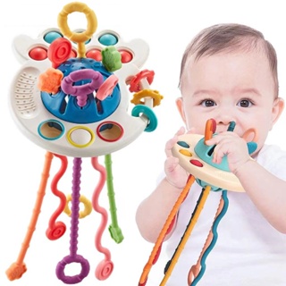 Brinquedos Lala de embreagem para crianças de 0-3 anos de idade Educação Infantil Educação Precoce Octopus Finger Lucky Fun