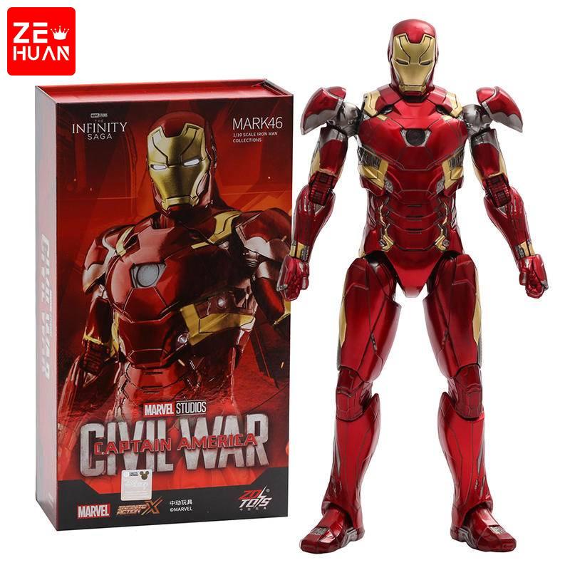 ZD Toys Iron Man MK46 Ação Figura De PVC Colecionável Modelo De Brinquedo homem de ferro