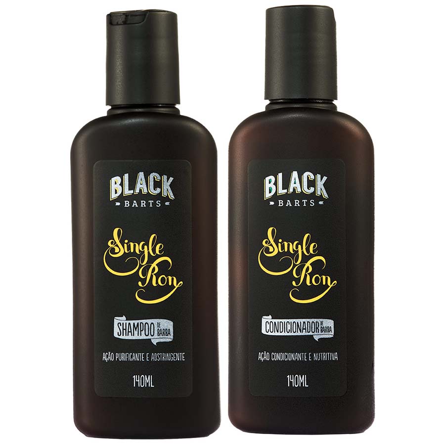 Kit Barba Shampoo + Condicionador Single Ron 140mL Black Barts