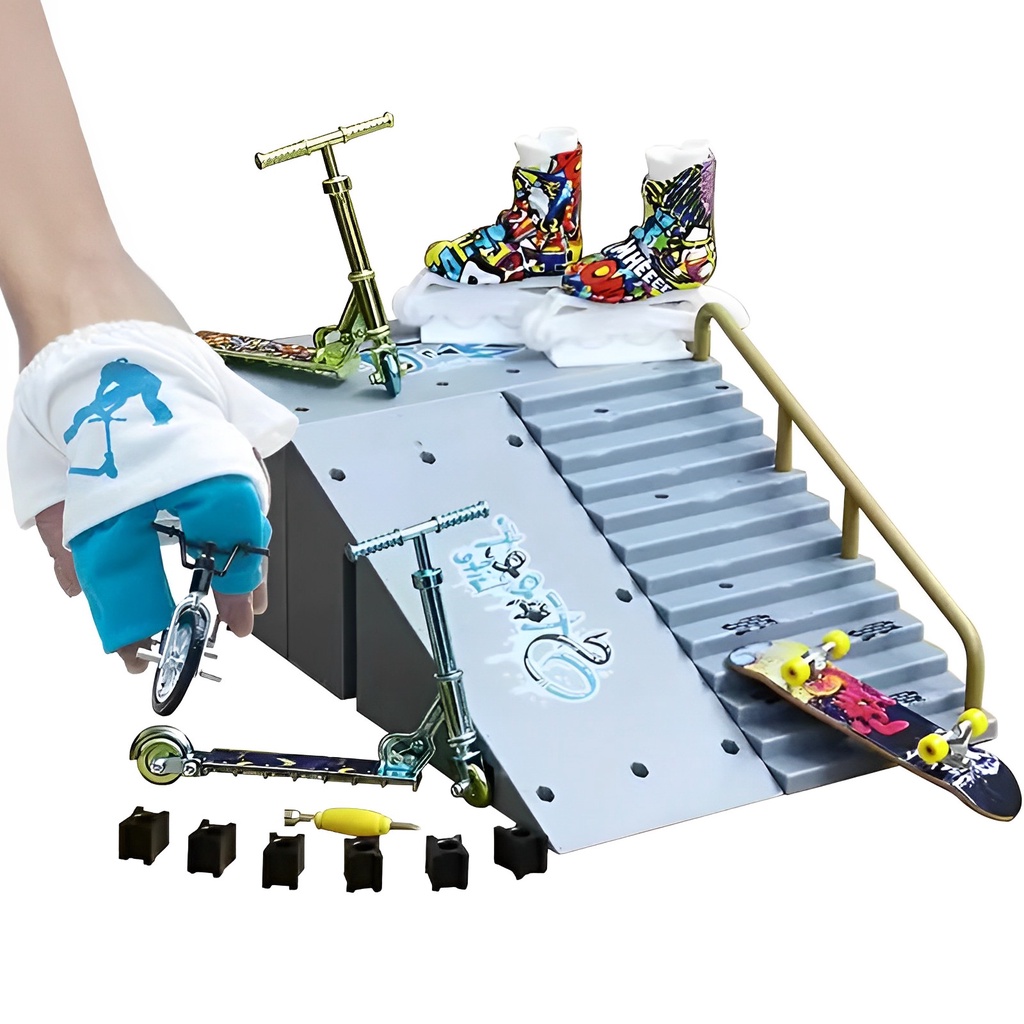 Pista Skate De Dedo - Tech Deck Mega Rampa X-connect Neon - 2896 - Real  Brinquedos