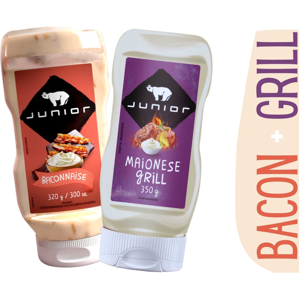 Kit Maionese Grill Defumada + Baconese Baconnaise Maionese com Bacon ...