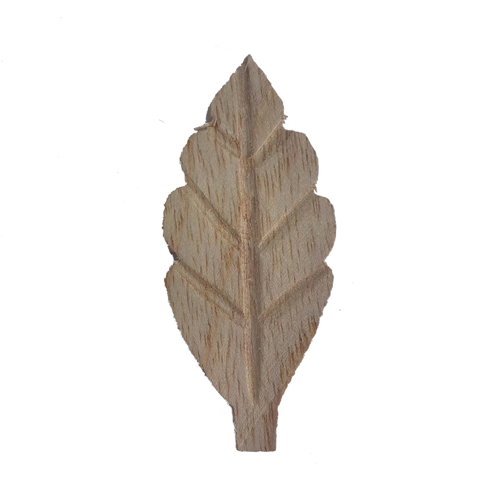 Kit 5 Folhas de Madeira 6 Cm Artesanato e Pintura