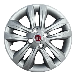 Jogo De Calota Aro 15 Fiat + Emblema Para Todos Os Modelos Grid