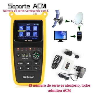 ORIGINAL Receptor De Satélite Satlink WS-6933 2.1 Polegadas Display Lcd DVB-S ACM