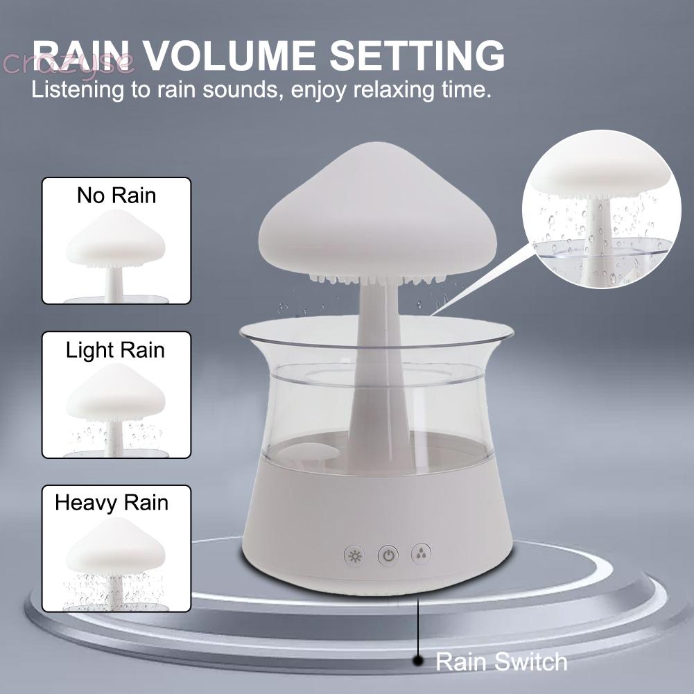 Umidificador De Chuva Nuvem Névoa Gerador Aroma Light 5V 2A Marca Nova