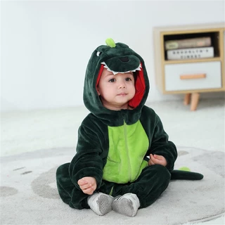 Baby Kigurumi Dinossauro Pikachu Stitch Cartoon Romper Infantil Kids Macacão Para Meninas Cosplay Pijamas Fantasias