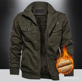 Jaqueta de inverno plus size masculina blusa fria